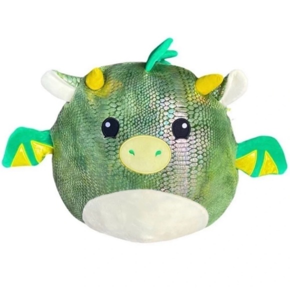 SQUISHMALLOW 16”Marty Green Dragon Exclusive Soft Plush Squishy ToyAnimals - Picture 1 of 9